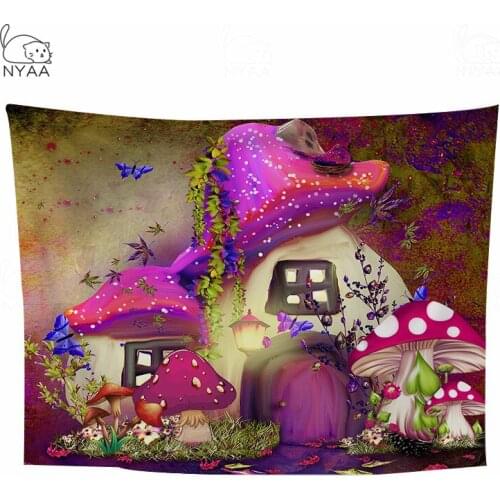 Psychedelic Mushroom Indian Mandala Tapestry Wall Hanging Bohemian Gypsy Psychedelic Tapiz Witchcraft Tapestry