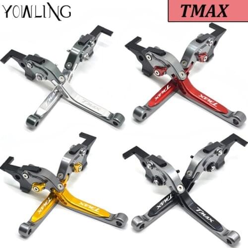 CN Adjustable Brake Clutch Levers For Yamaha Tmax 530 T-MAX530 TMAX530 TMAX-530 SX DX 2017 2018 Motorbike Accessories brakes
