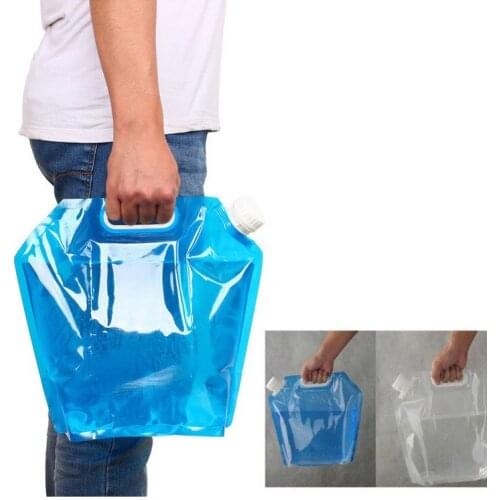 Folding water tank travel bag,5L/10L blue color portable drinking water container
