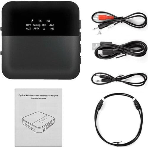 SONRU Bluetooth 5.0 Audio Adapter Bluetooth Transmitter Receiver for TV Laptop Stereo System Wireless Adapter