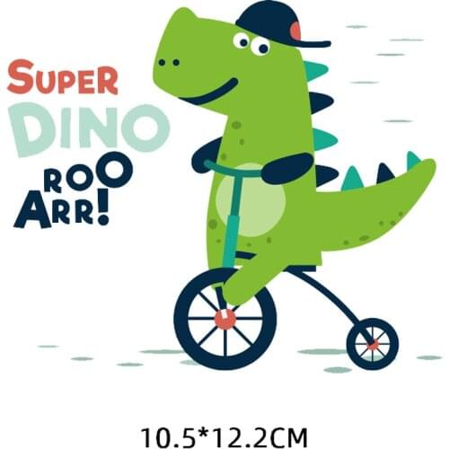 Iron-on Transfers for Clothing Thermoadhesive Patches on Clothes Animals Stickers Diy Biker Patch Flex Fusible Transfer Stripe