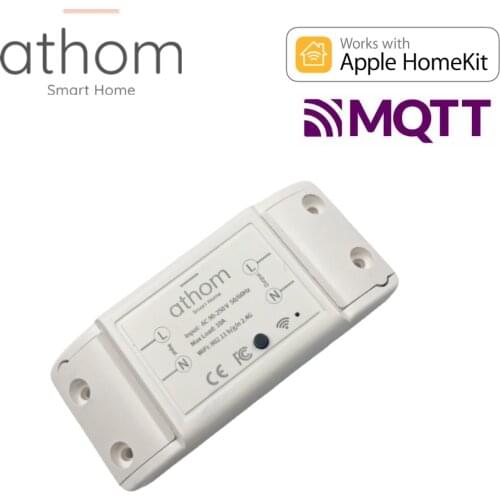 ATHOM pre flashed Homekit WIFi Smart Relay Switch works with Home Assistant