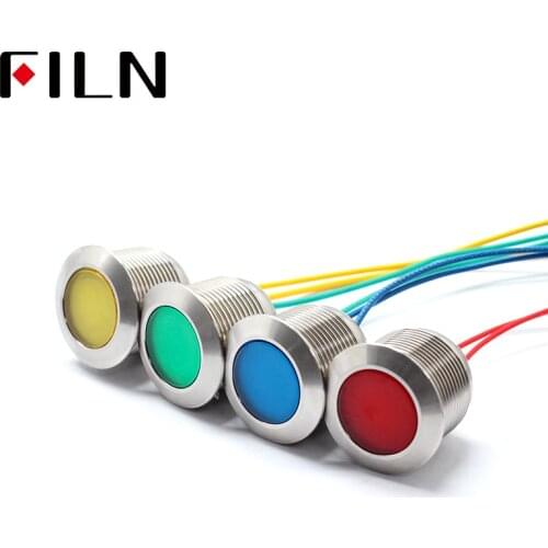 Led waterproof lights indicator light signal light 12v 220v 110v 24v