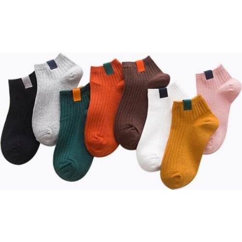 ZDL-124 Double Stitching Stripe Women Cotton Creative Socks 10pairs