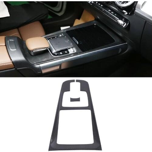 Fit for Mercedes-Benz GLB-Class X247 2019 2020 Car Accessories ABS Front Center Console Shifter Cover Trim 2pcs