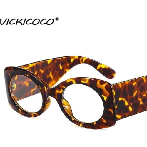 2021 Fashion Leopard Eyeglasses Frames For Women Vintage Small Frame Oval Female Glasses Frame Luxury Transparent Eyewear