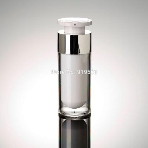 30ml Acrylic lotion Bottles Lock Head airless vacuum pump bottles