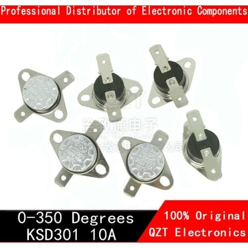 KSD301 250V 10A Normal Closed Temperature Switch Thermal Control 40C 50C 70C 80C 90C 100C 120C 150C 180C 200C 300C Centigrade