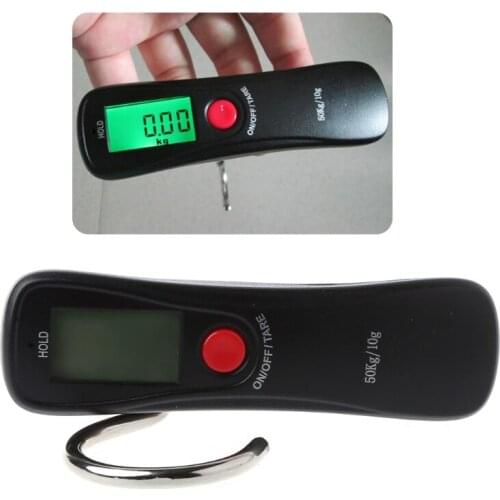 50kg/10g Portable Electronic Digital LCD Travel Luggage Weight Hanging Hook Scale Au03 21 Dropshipping