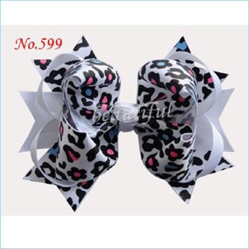 50 pcs Grosgrain Ribbon 5.5 Inch D-Ring Hair Accessories Retail Wholesale Fashion Boutique Hair Bow