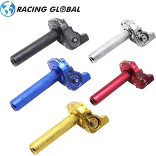ALCON-Racing 7/8" 22mm Visual Throttle Twist Grips Universal CNC Aluminum Grip Accelerator Moped Scooter Dirt Bike Motocycle