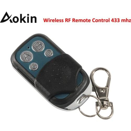 Aokin Wireless RF Remote Control 433 MHz Electric Gate Garage Door Remote Control Key Switch Fob Controller