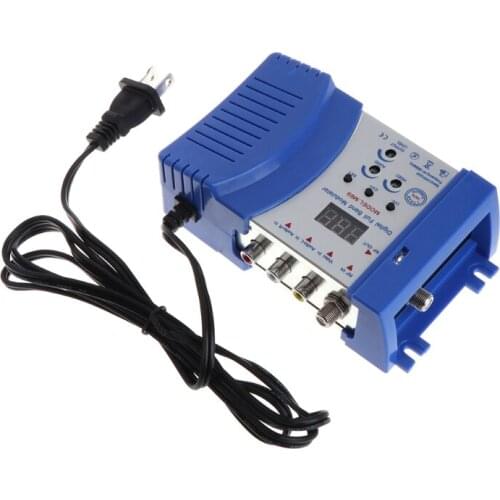 Auto RF Modulator Video TV Converter RHF UHF Signal Amplifier US/EU Plug