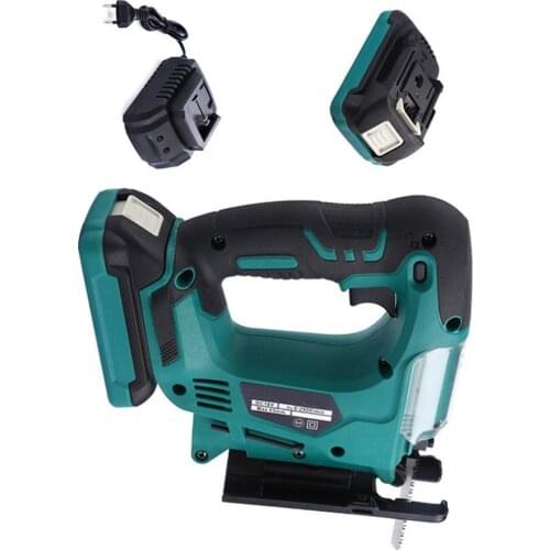 Cordless Jig Saw Power Tool Woodworking Cordless Electric Saw Portable Woodworking 21V 2000mAh DC Lithium Battery Power Tool