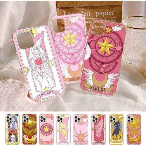 Cardcaptor Sakura Magic wand Moon Phone Case for iPhone 8 7 6S Plus X 5S SE 2020 XR 11 12 mini pro XS MAX