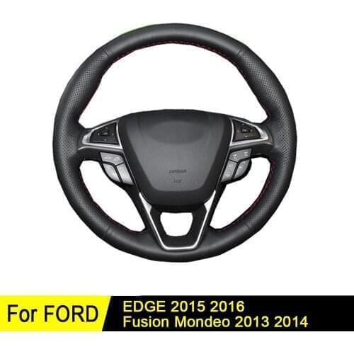 Steering Wheel Cover For Ford Kuga 2008-2011 Focus 2 2005-2011 C-MAX 2007-2010 Transit Soft Artificial Leather