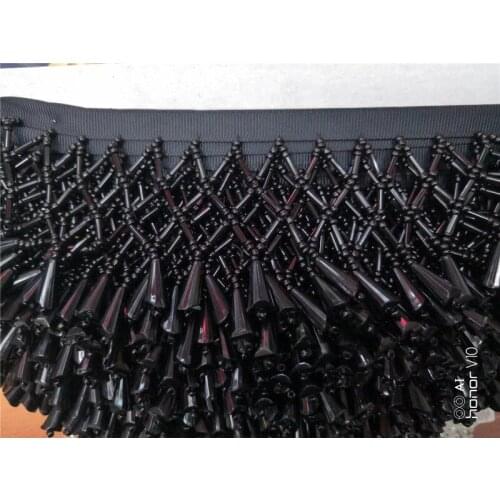 Beaded Fringe Ribbon Trim Fringe BZL-80107 Tassel Lace Trim in 3 colors Clothing Decoration