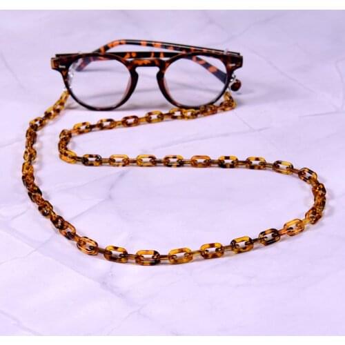 Hot Salt Acrylic Reading Glasses Chains Women Men Anti-skid Sunglasses Chain Hanging Neck Cords Holder Eyeglasses Strap Lanyards