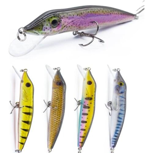 HANLIN 1PCS Minnow Fishing Lure 12.5CM 13.5G Floating Wobbler Fishing Tackle Crankbait Artificial Japan Hard bait Swim Bait