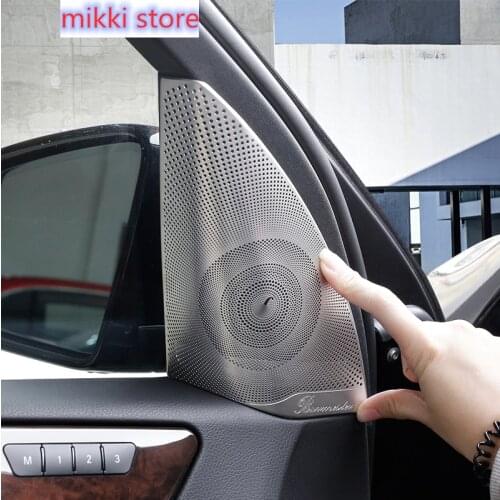 Matte Car Door Audio Speaker Cover Trim For Mercedes Benz ML GL Class GLS GLE X204 X166 W166 2pcs