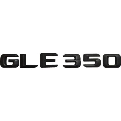 Matt Black " GLE 350 " Car Trunk Rear Letters Word Badge Emblem Letter Decal Sticker for Mercedes Benz GLE Class GLE350