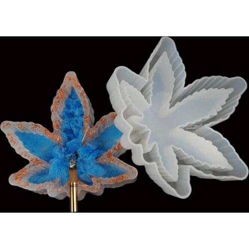 New Transparent Silicone Mould Resin Decorative Craft DIY Leaf-shaped ashtray Mold epoxy resin molds for jewelry