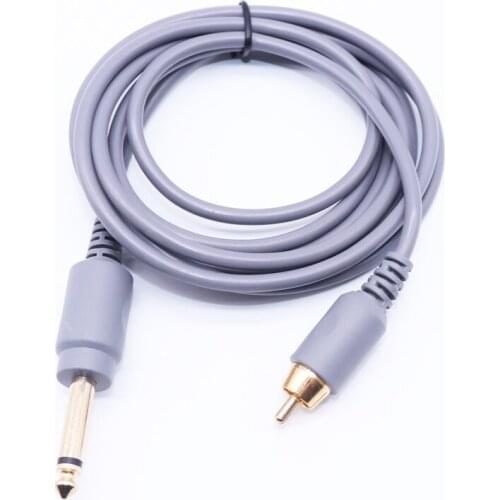 New! Premium Quality Silicone Soft Thick Tattoo RCA Clip Cord (2M) For Tattoo Machine Power Supply Supply Wholesale