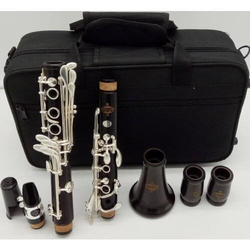 MFC Professional Bb Clarinet R13 Ebony Wood Clarinets Nickel Silver Key Musical Instruments Case Mouthpiece Reeds
