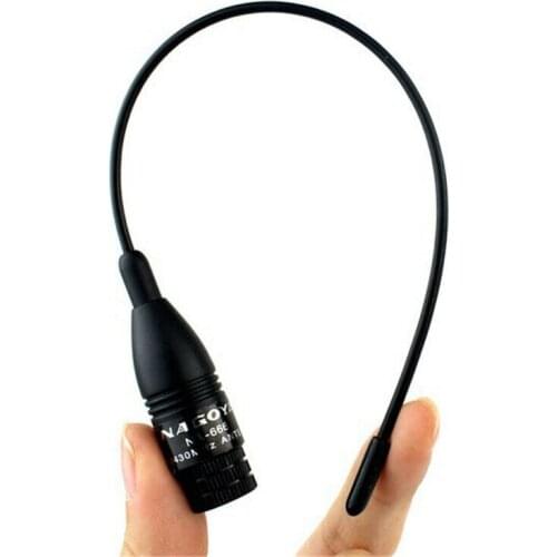 Ham Radio Antenna Soft Rubber Dual Band 70cm & 2M SMA-Female Transmit & Recive Aerial