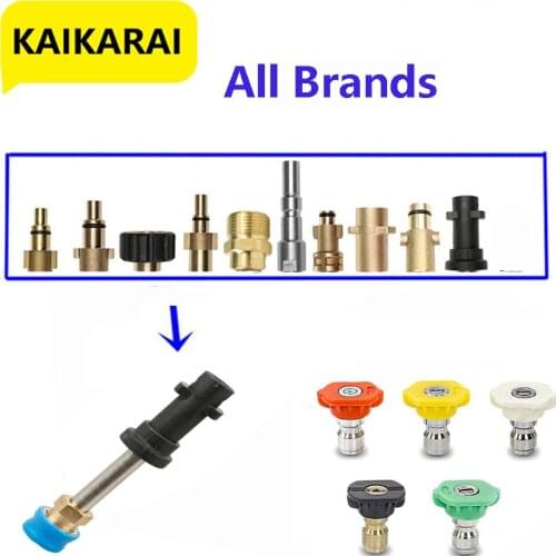 High-pressure Cleaner Converter Connector For Karcher,Lavor,Black Decker,Nilfisk Fitting to 1/4 Quick Nozzle Adaptors