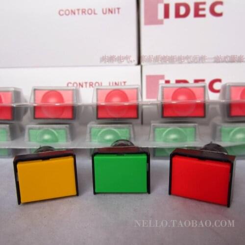 [ SA ]IDEC Izumi of Japan since the reset button switch 16mm rectangular AB6H-M1 * C RYGBWBR without light 1a1b--10PCS/LOT