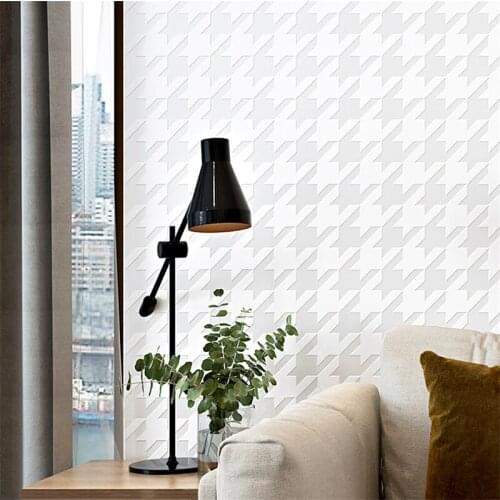 Wellyu Modern minimalist non-self-adhesive home wallpaper indoor bedroom living room dining room houndstooth wallpaper