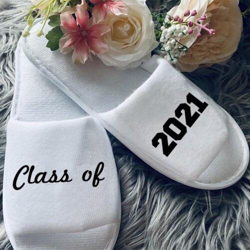 Class of 2021 slipper friend sister daughter High school university graduate Doctor nurse teacher Graduation party Gift present