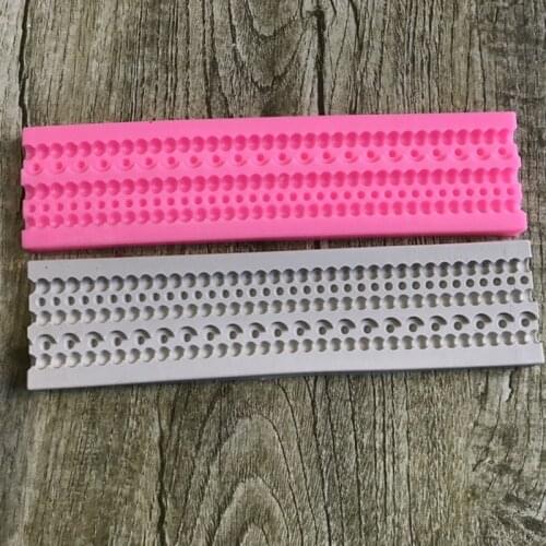 Embossed rim pearl shape silicone mold DIY fondant cake mold chocolate fudge dry Pez mold