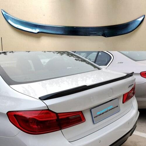 Carbon Fiber Spoiler For BMW 5 Series G30 Sedan F90 Car Trunk Boot Wings Spoilers For 518d 520i 520d 530e 540i 2018