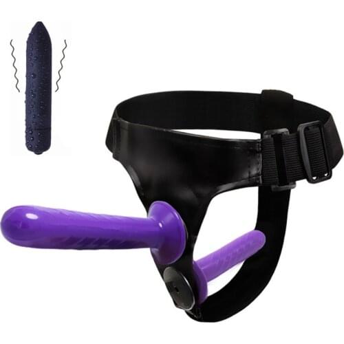 Strapon Dildo for Lesbian Couples toys for adults Strap On Double Dildo Erotic Harness for Vagina Anal Dildo Sex Products Shop