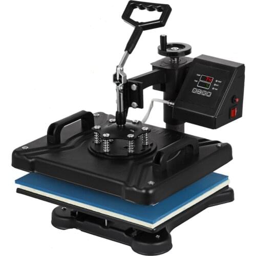 12 x 15 in 5 in1 Heat Press Machine Swing Away Digital Sublimation T-shirt Mug Plate Hat