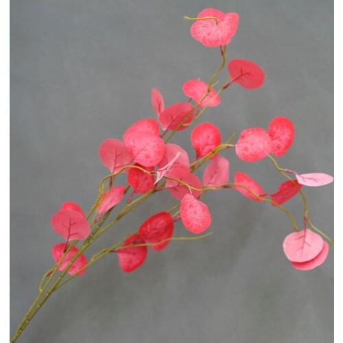 Eucalyptus Branch Artificial Plant Wedding Party Decoration Leaves Autumn Color Single Apple Leaf Fake Plants Green Home Decor