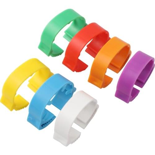 Inner Diameter 2~2.4cm Adjustable Chicken Foot Ring Chicken Poultry Flexible Retractable Foot Rings Poultry Farming Tool 700 Pcs