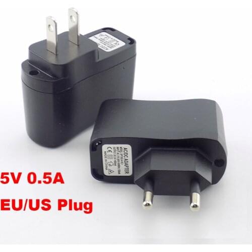 5V 0.5A 500mAh Micro USB Charger AC DC Power Supply Adapter Universal Travel USB Port for Phone Power Bank Charging