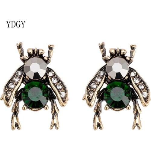YDGY alloy acrylic Bee Earrings female personality fashion trend exaggerated jewelry