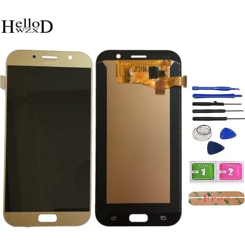 TFT LCD Display For Samsung Galaxy A7 2017 A720 A720F A720M LCD Display Touch Screen Digitizer Panel Assembly Parts Tools