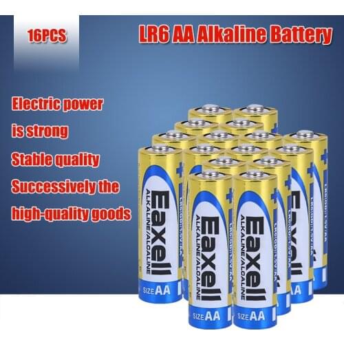 16pc 1.5V LR6 AA Alkaline Battery Original maxell For Electric toothbrush Toy Flashlight Mouse clock Dry Primary Battery