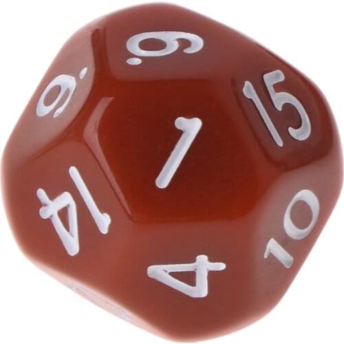 2021 New 10pcs 16 Sided Dice D16 Polyhedral Dices For Dungeons and Dragons Table Games