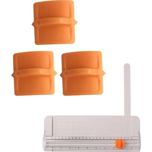 3 Pieces 9090 Heavy Duty Triple Track Paper Trimmer Blades for Photo Paper Cutter Guillotine Card Trimmer Ruler Home Office