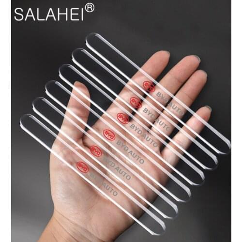 For BYD I3 S7 G3 F3 S6 F0 E5 B 6Pcs Car Door Protector Transparent Auto Edge Corner Guard Protective Bumper Sticker Accessory