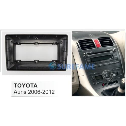 9 inch Car Fascia Radio Panel for TOYOTA Auris 2006-2012 Dash Kit Install Facia Console Bezel 9inch Plate Trim Adapter Cover