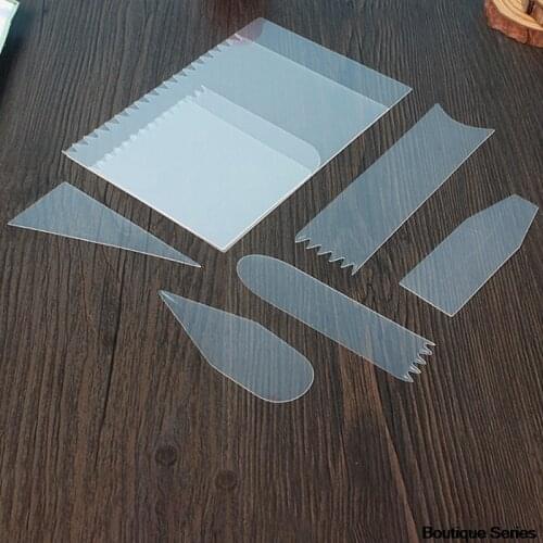 9 pcs Cake Scraper Buttercream Scraper Cake Cutter Baking Decoration Tools Kitchen Pastry Mould