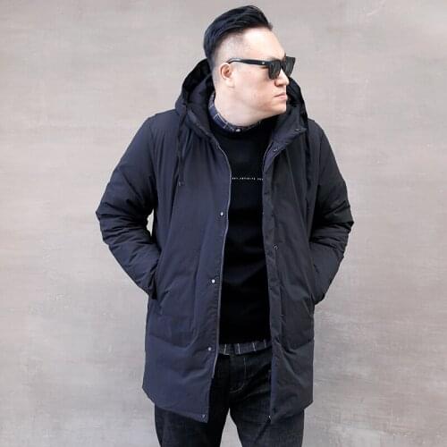 White duck plus size, down winter hooded jacket, mens warm Park Moda masculina 3320 yy1337