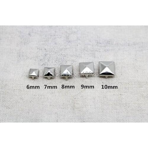 Free shipping! 400pcs/lot siver 8mm metal spike rivet studs for leathercraft bag DIY accessories